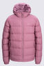 Macpac Kids' Halo Hooded Down Jacket, Deco Rose/Foxglove, hi-res