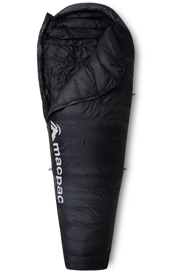 Macpac Women's Dusk 400 Down Sleeping Bag (3°C), Anthracite, view 1