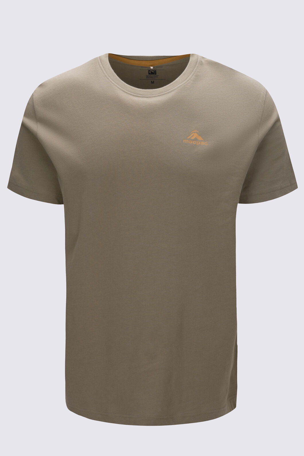 Macpac Men's Arthurs Pass NP Fairtrade Organic Cotton T-Shirt, Kelp, hi-res