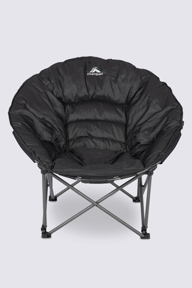 Macpac Moon Chair, Black/Black, view 1