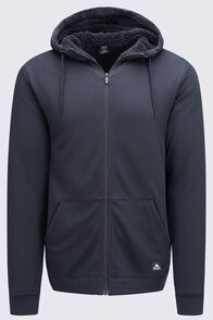 Macpac Men's Waffle Sherpa Hooded Jacket, Black, hi-res