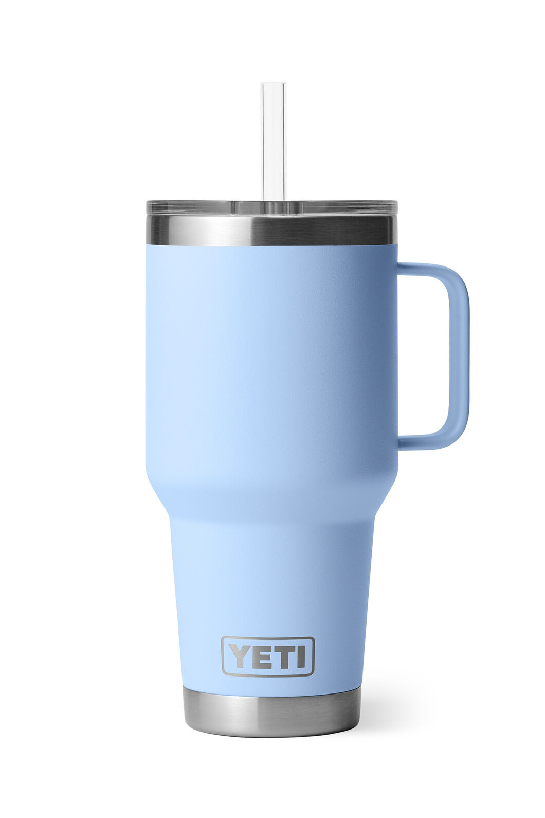 YETI® Rambler® Mug with Straw Cap — 35 oz, Big Sky Blue, hi-res