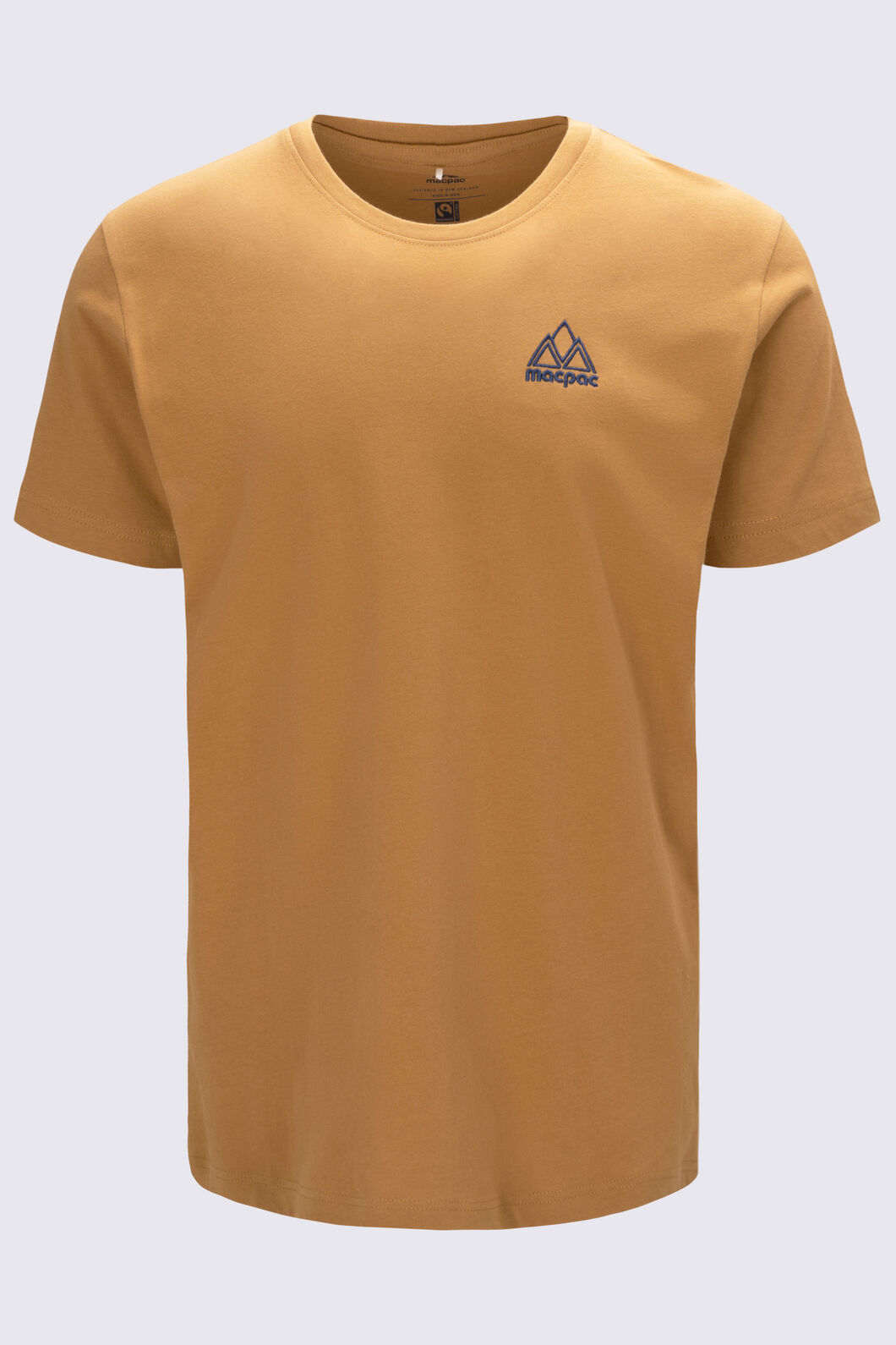 Macpac Men's Vintage Embroidered Fairtrade Organic Cotton T-Shirt, Maple, hi-res