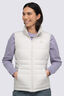 Macpac Women's Aurora Hooded Down Vest, Moonbeam, hi-res