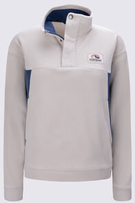 Macpac Women's Heritage Fleece Pullover, Pelican/Oceana, hi-res
