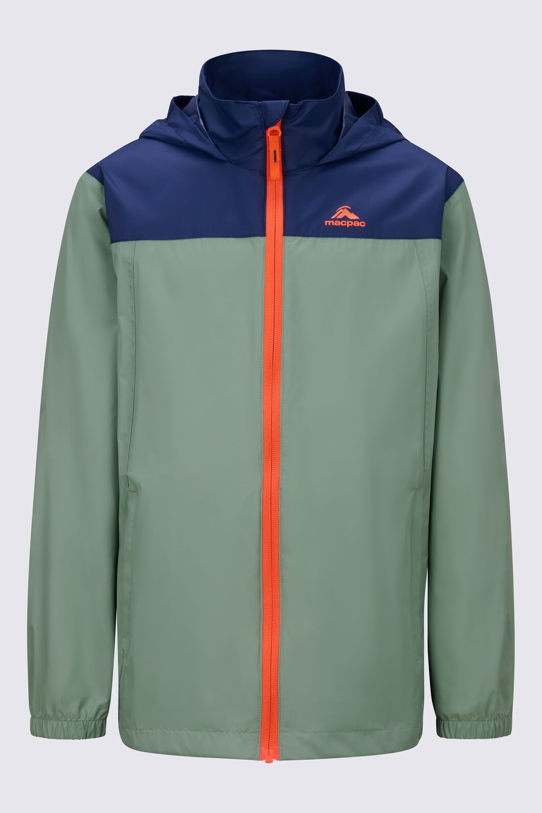 Macpac Kids' Pack-It Jacket V2, Navy/Hedge Green, hi-res