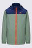 Macpac Kids' Pack-It Jacket V2, Navy/Hedge Green, hi-res