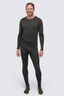 Macpac Men's 220 Merino Long Sleeve Top, Beluga, hi-res