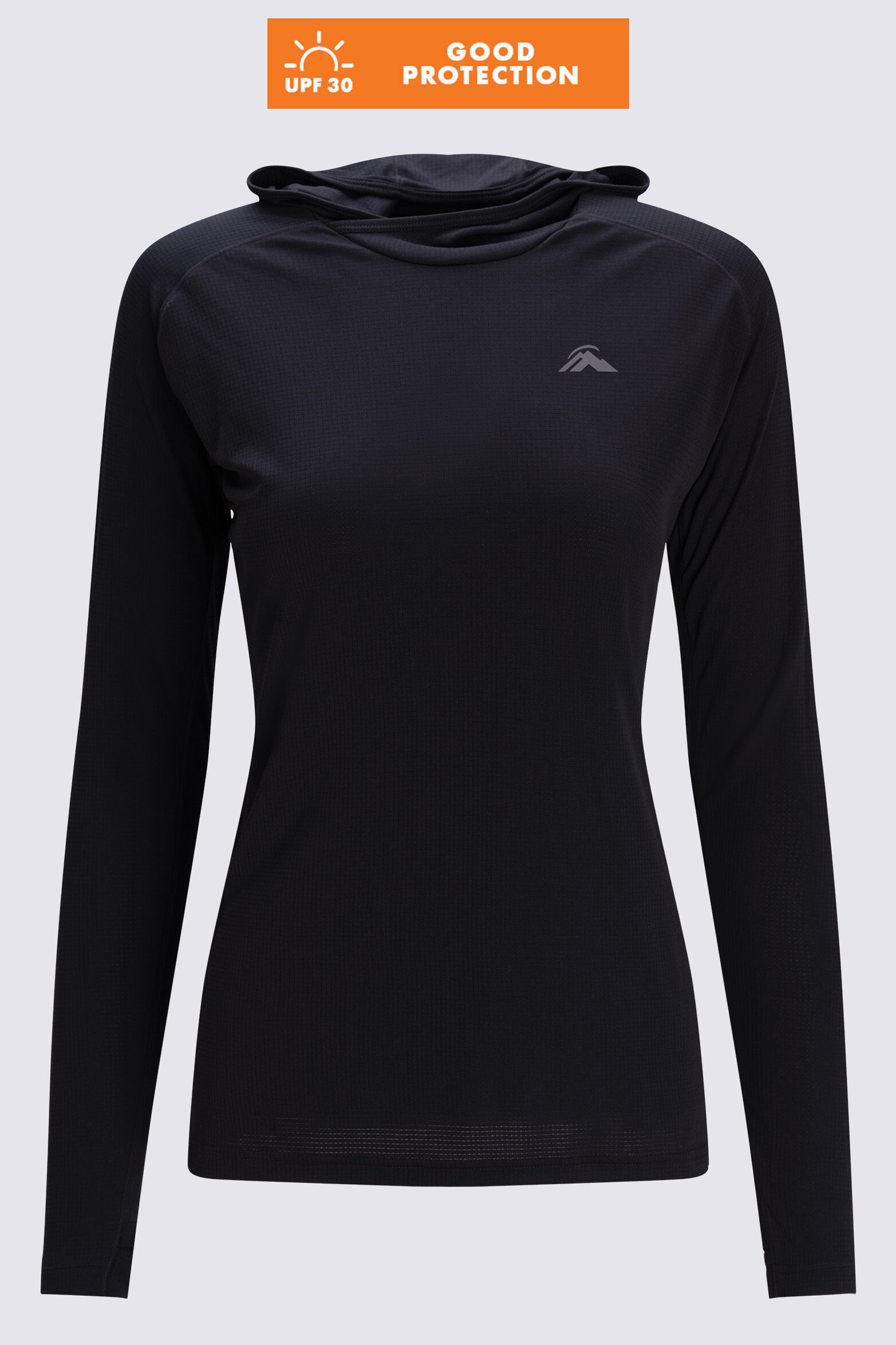 Hooded long sleeve shirt women's sales