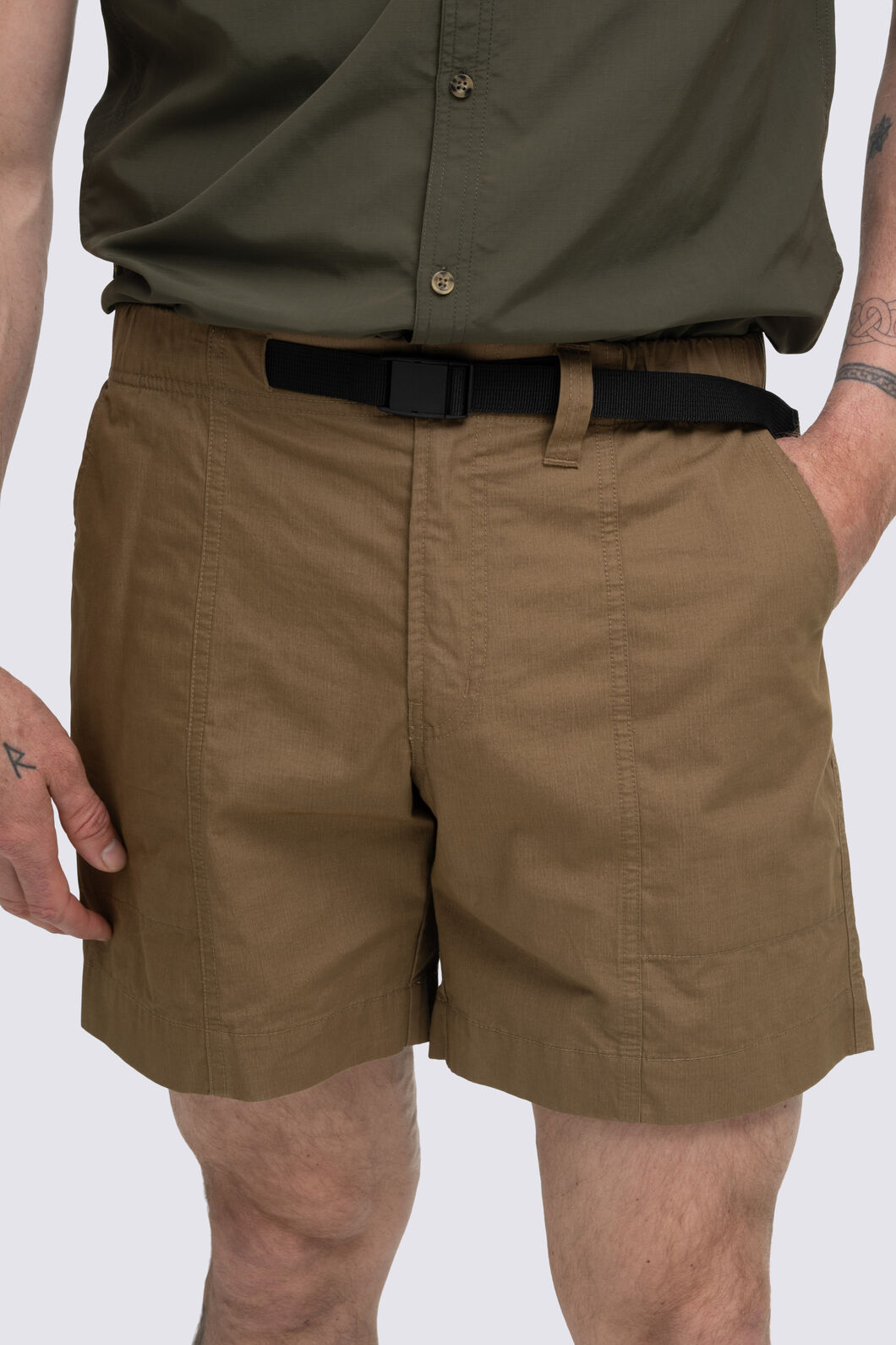 Macpac Men's Pass Shorts, Kangaroo Black, hi-res