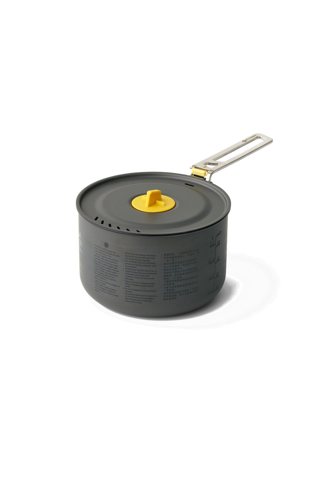 Sea to Summit Frontier Ultralight Pot &mdash; 1.3L, Anodised Grey/Sulphur, hi-res