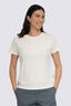 Macpac Women's Vintage Embroidered Fairtrade Organic Cotton Short Sleeve T-Shirt, Tofu, hi-res