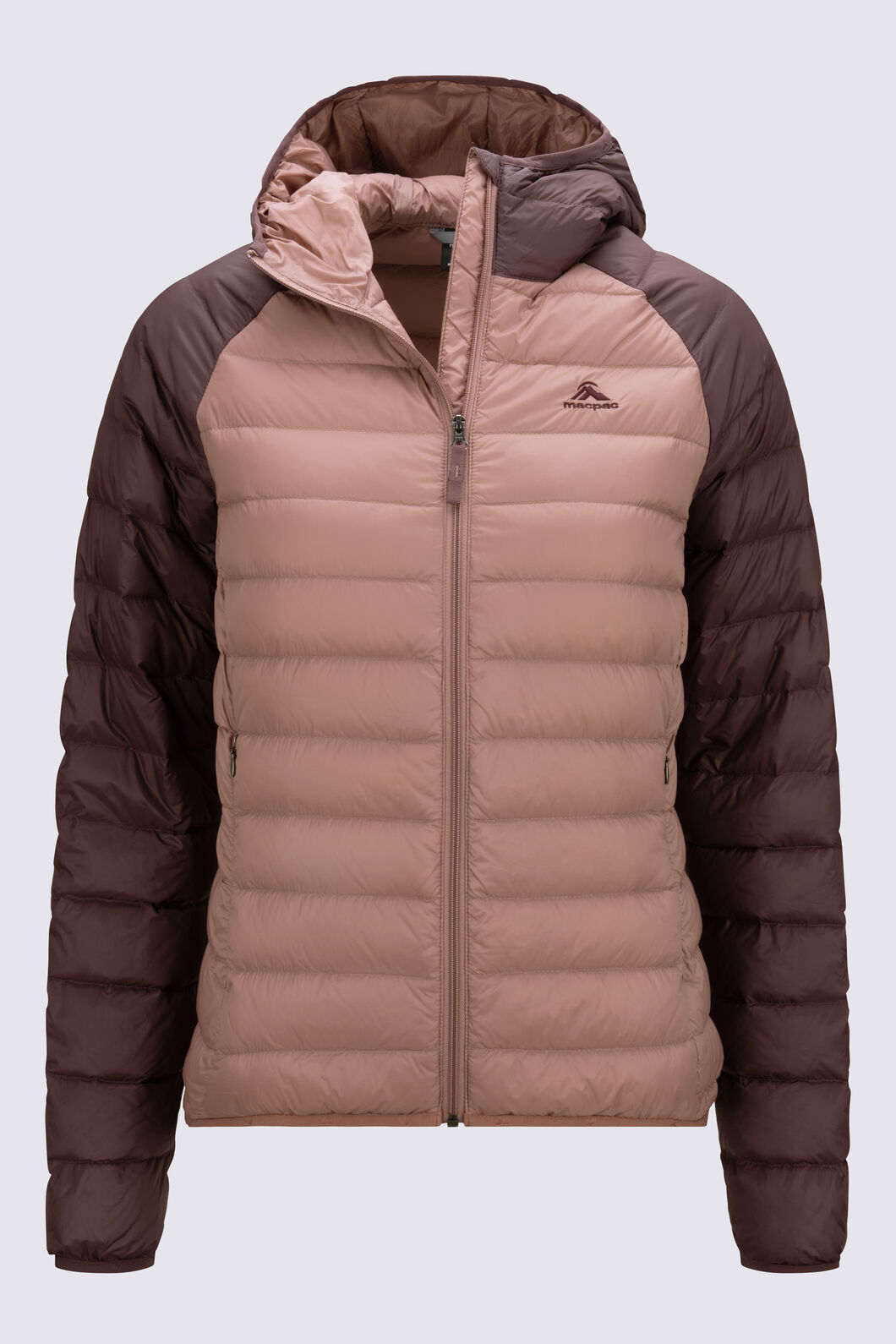 Macpac Women's Uber Light Hooded Down Jacket ♺, Huckleberry/Burlwood, hi-res
