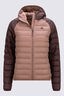 Macpac Women's Uber Light Hooded Down Jacket ♺, Huckleberry/Burlwood, hi-res
