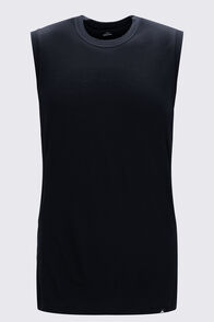 Macpac Men's 150 Merino Singlet, Black, hi-res