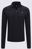 Macpac Men's Infinity ¼ Zip Top, Black, hi-res