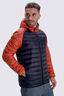 Macpac Men's Uber Light Hooded Down Jacket, Red Ochre/Black, hi-res