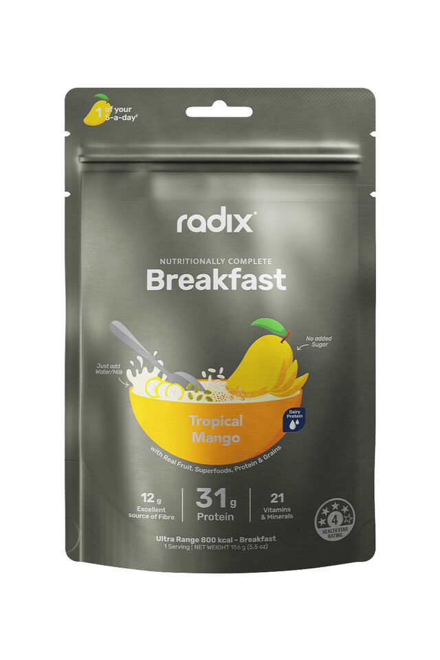 Radix ULTRA 800kcal Tropical Mango Dairy Breakfast - 156g, Grey