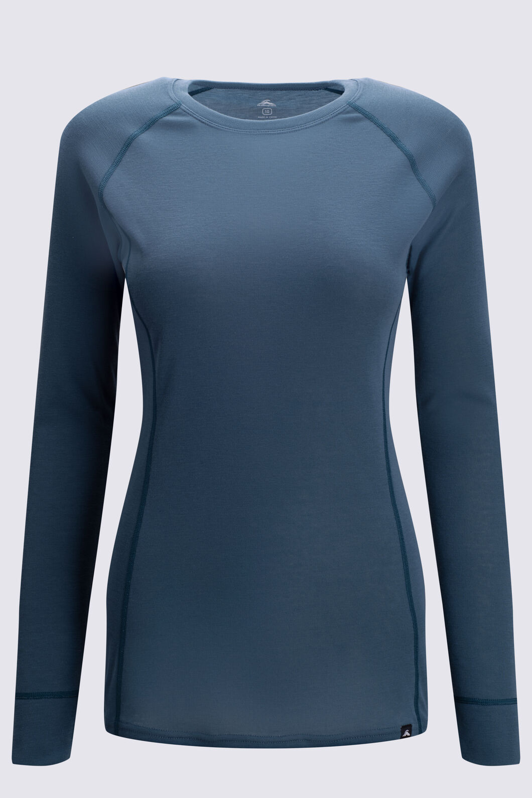 Macpac Women's Geothermal Long Sleeve Top, Strait Blue, hi-res
