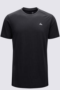 Macpac Men's Mason Merino Tech T-Shirt, Black, hi-res