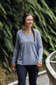 Macpac Women's Eva Long Sleeve T-Shirt, Deep Cobalt Marle, hi-res