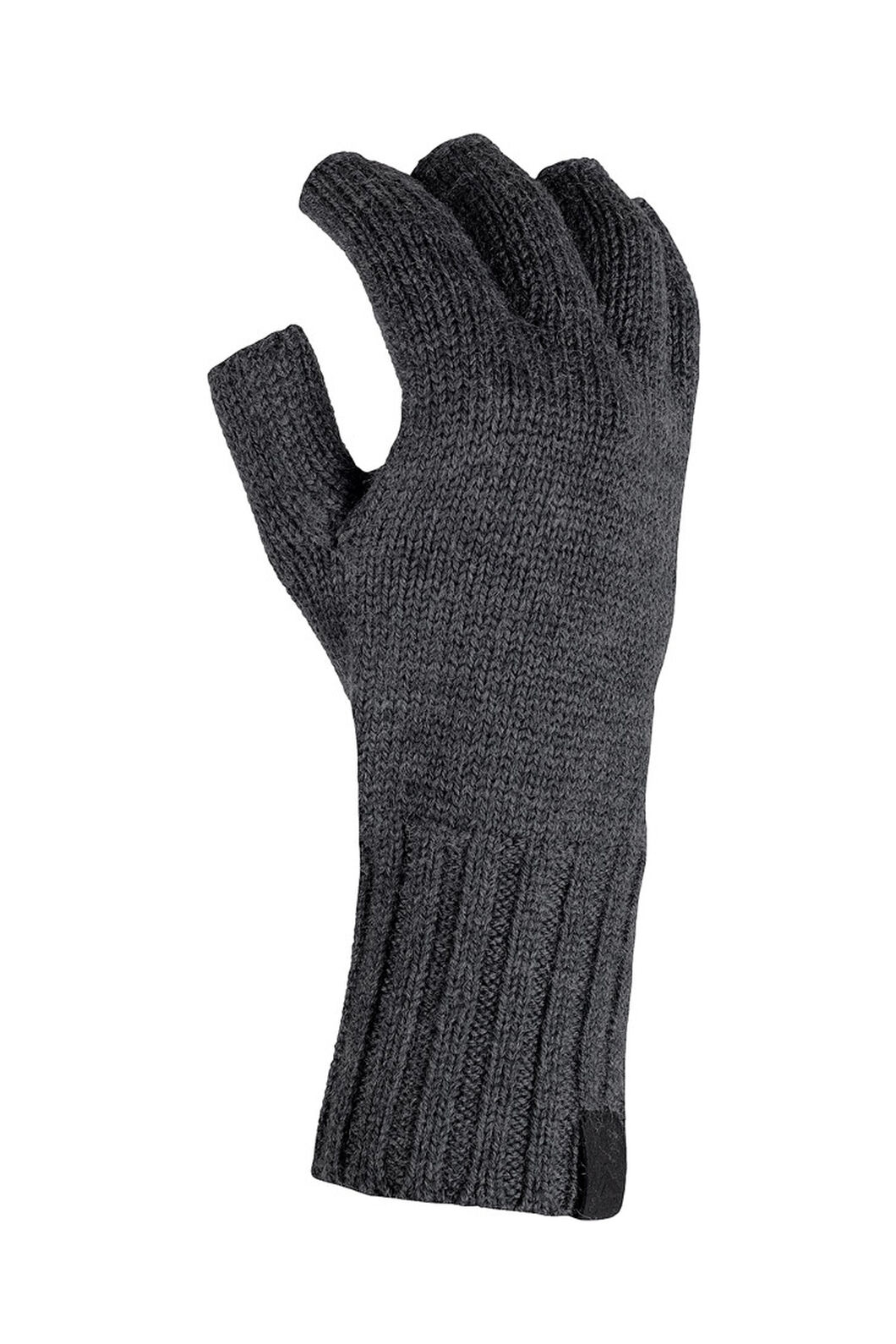 Macpac Merino Fingerless Glove, Charcoal Marle, hi-res