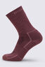 Macpac Fully Cushioned Hiking Sock, Nocturne/Wistful Mauve, hi-res