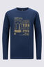 Macpac Kids&rsquo; Aspiring Pack Long-Sleeve T-Shirt, Insignia Blue, hi-res