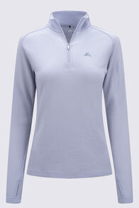 Macpac Women's Kauri 280 Merino Pullover, Xenon Blue, hi-res