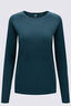 Macpac Women's Limitless Long Sleeve T-Shirt, Deep Teal, hi-res