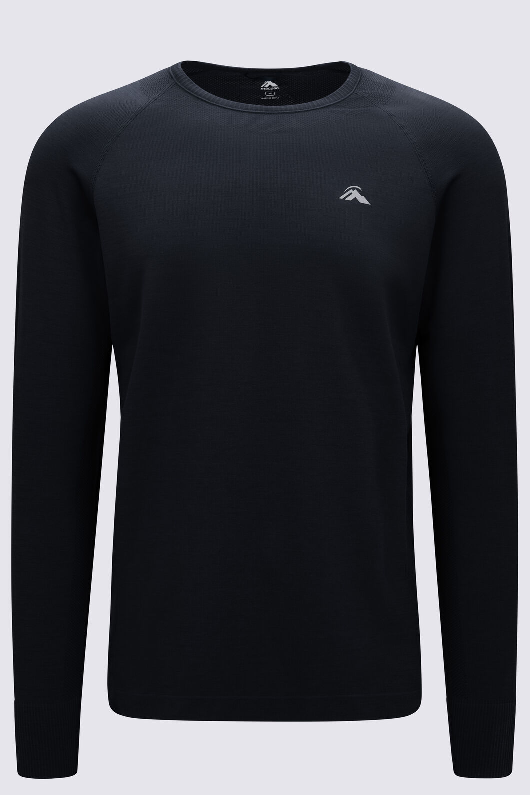 Macpac Men's Limitless Repreve®  Long Sleeve T-Shirt, Black, hi-res