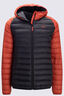 Macpac Men's Uber Light Hooded Down Jacket, Red Ochre/Black, hi-res