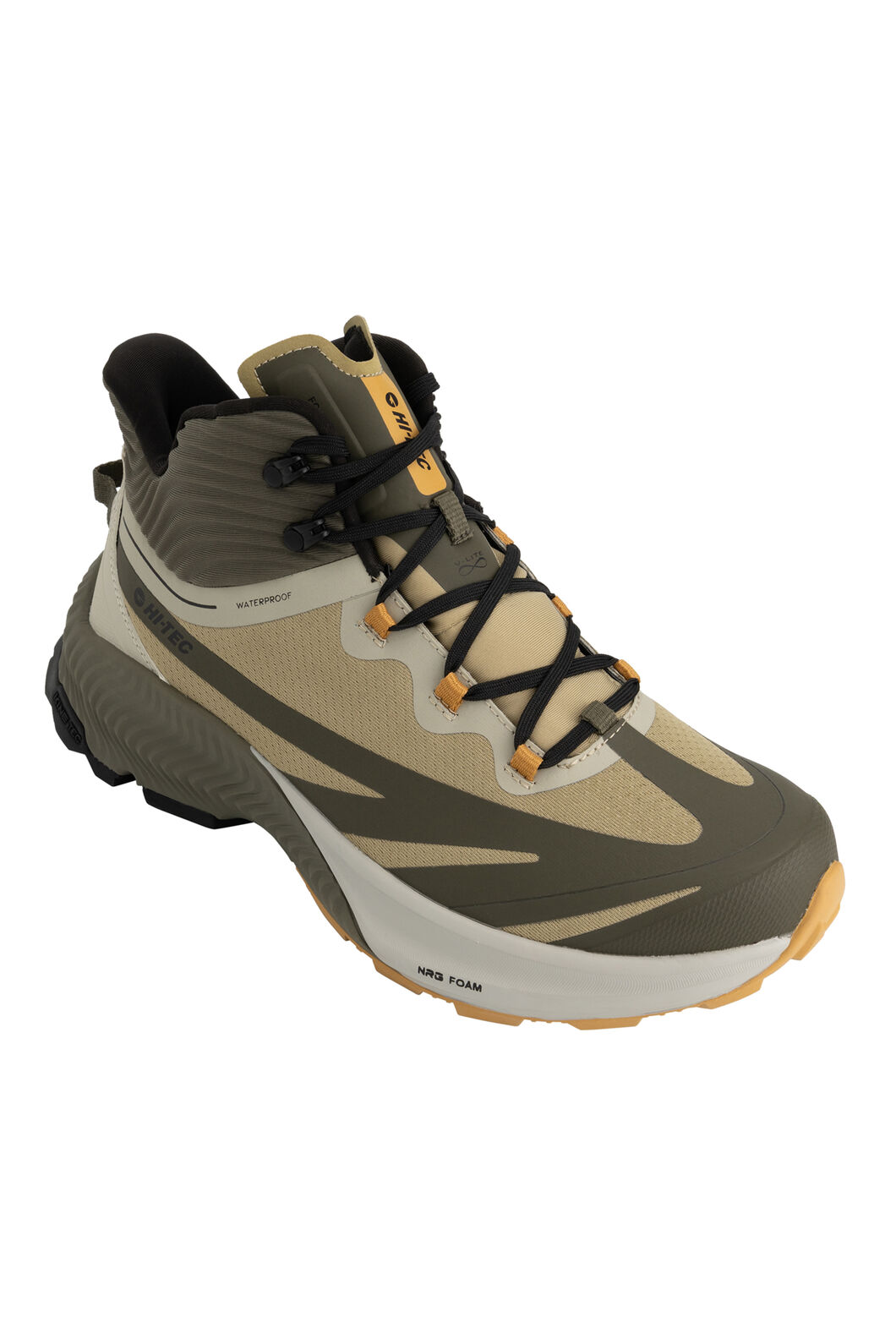 Hi-Tec Men's Nomad Mid WP Outdoor Shoes, Olive Night/Olive Grey, hi-res