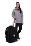 Macpac 80L Wheeled Duffel Bag, Black, hi-res