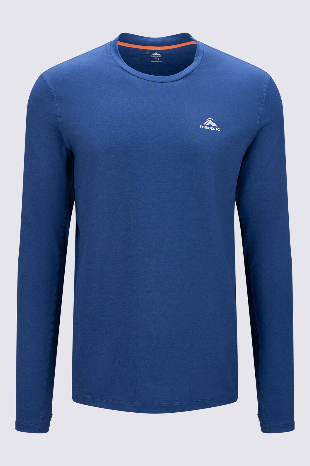 Macpac Men's brrr&deg; Long-Sleeve T-Shirt, Navy Peony, hi-res