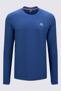 Macpac Men's brrr&deg; Long-Sleeve T-Shirt, Navy Peony, hi-res