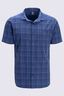 Macpac Men's Eclipse Short-Sleeve Shirt, Naval Academy Check, hi-res