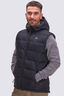 Macpac Men's Halo Hooded Down Vest ♺, Black, hi-res