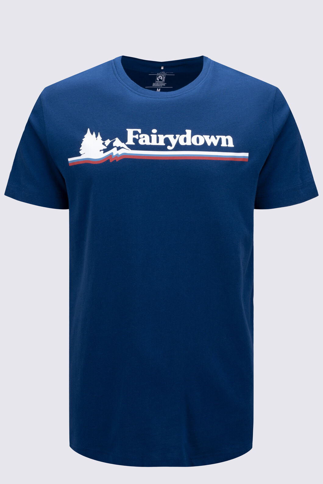 Macpac Men's Fairydown Fairtrade Organic Cotton Short Sleeve T-Shirt, Estate Blue, hi-res