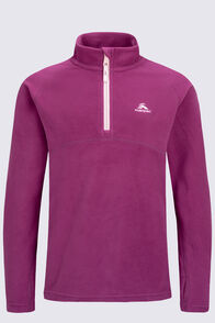 Macpac Kids' Ruru Fleece Pullover, Boysenberry, hi-res