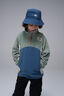 Macpac Kids&rsquo; Heritage Fleece Pullover, Ensign Blue/Hedge Green, hi-res