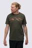 Macpac Men&rsquo;s McIntyre Mountains Fairtrade Organic Cotton Short Sleeve T-Shirt, Forest Night Marle, hi-res
