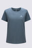 Macpac Women's Aoraki Topo Fairtrade Organic Short Sleeve T-Shirt, Goblin Blue, hi-res