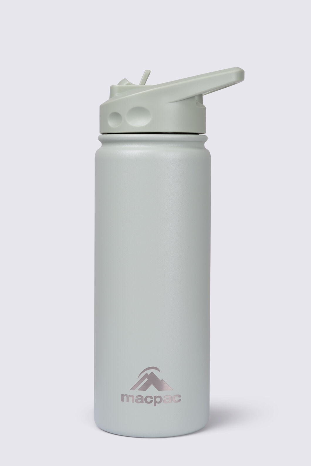 Macpac Insulated Wide Mouth Bottle with Straw Lid &mdash; 530ml, Sage Green, hi-res
