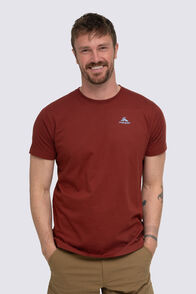 Macpac Men's Olympus Fairtrade Organic Cotton Short Sleeve T-Shirt, Fired Brick, hi-res