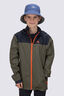 Macpac Kids' Pack-It Jacket, Black/Grape Leaf, hi-res
