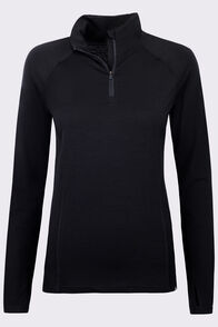 Macpac Women's 180 Merino Pullover, Black, hi-res
