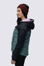 Macpac Women's Halo Hooded Down Jacket ♺, Black/North Atlantic, hi-res