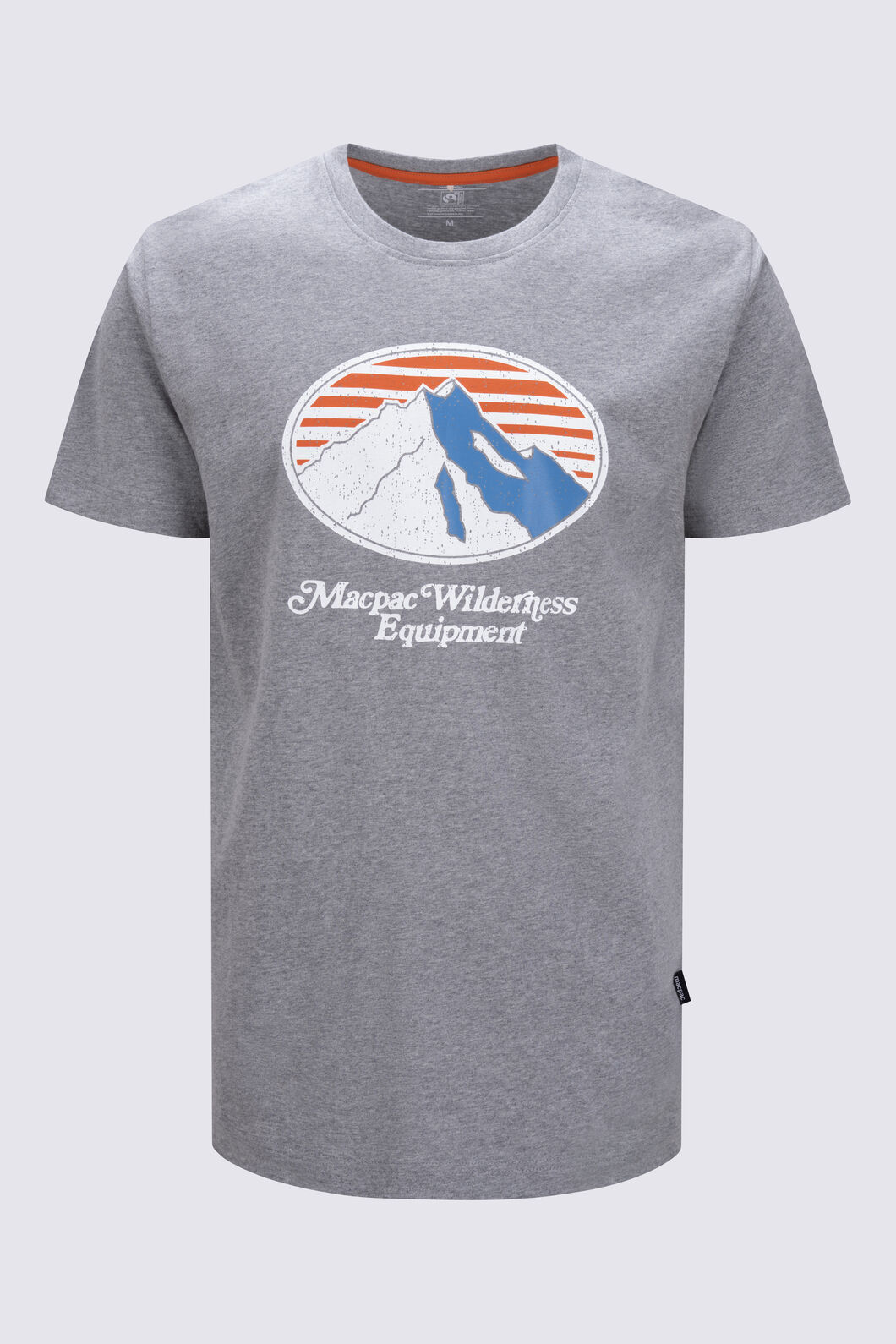 Macpac Men&rsquo;s Wilderness Equipment T-Shirt, Grey Marle, hi-res