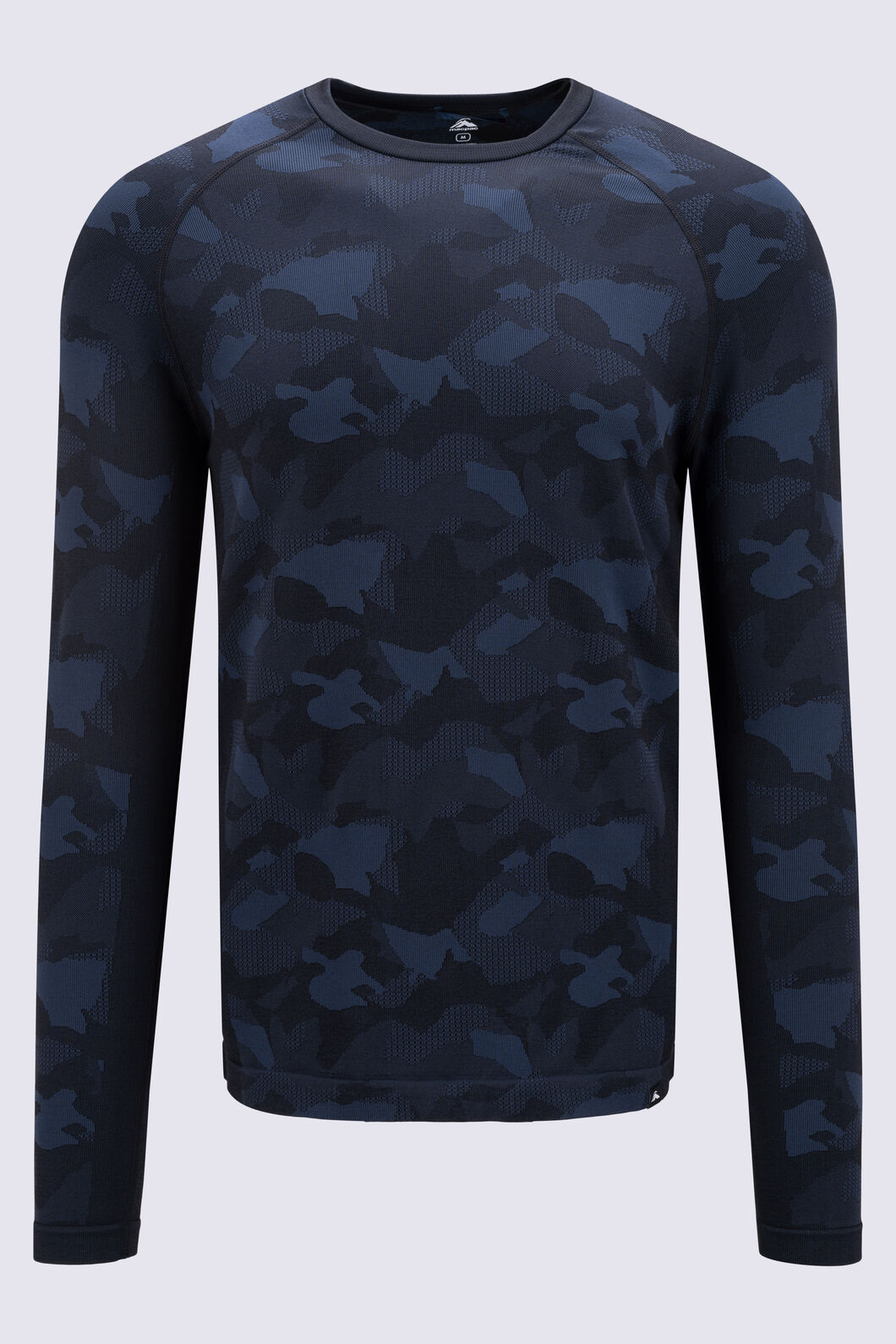 Macpac Men's Brunner Base Layer Long Sleeve Top, Naval Academy, hi-res